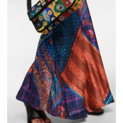 Staud Cubism Printed Satin Twill Maxi Dress -REBECCA VALLANCE Sales unnamed file 1005