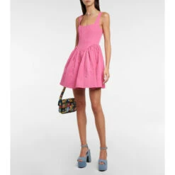 Staud Landscape Moiré Minidress