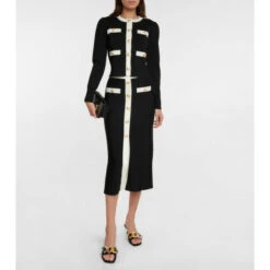 Rebecca Vallance Knitted Midi Skirt