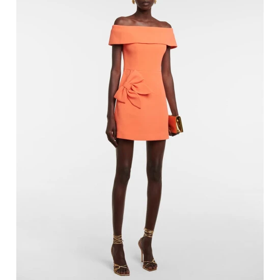 Rebecca Vallance Loretta Off-shoulder Crêpe Minidress 3 Rebecca Vallance Loretta Off-shoulder Crêpe Minidress