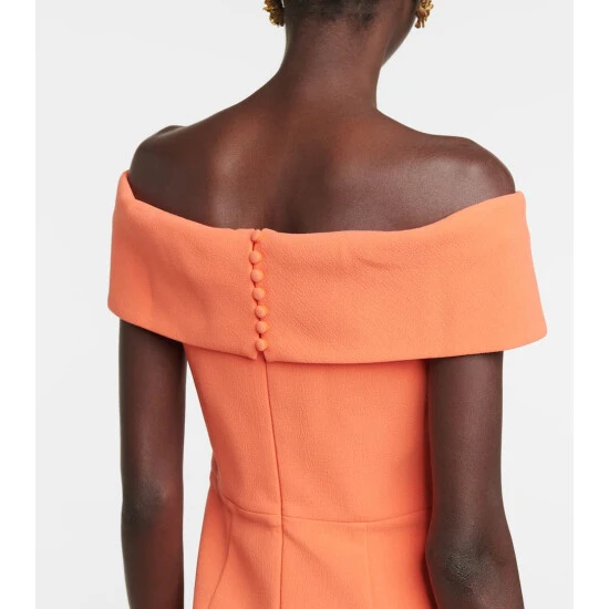 Rebecca Vallance Loretta Off-shoulder Crêpe Minidress 7 Rebecca Vallance Loretta Off-shoulder Crêpe Minidress - Image 5