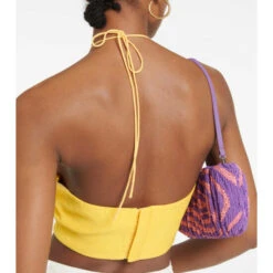 Staud Kyra Halterneck Crop Top -REBECCA VALLANCE Sales unnamed file 111