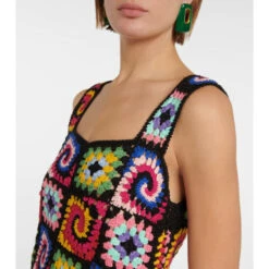 Staud Psychedelic Cotton Crochet Minidress -REBECCA VALLANCE Sales unnamed file 117