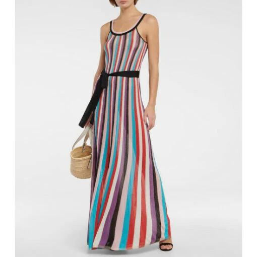 Rebecca Vallance Striped Metallic Knit Maxi Dress -REBECCA VALLANCE Sales unnamed file 124