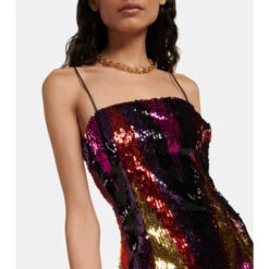 Rebecca Vallance Feather-trimmed Sequined Minidress 8 Rebecca Vallance Feather-trimmed Sequined Minidress -REBECCA VALLANCE Sales unnamed file 164
