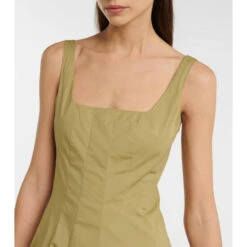 Staud Wells Pleated Midi Dress -REBECCA VALLANCE Sales unnamed file 169