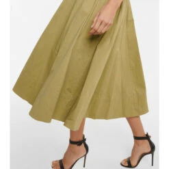 Staud Wells Pleated Midi Dress -REBECCA VALLANCE Sales unnamed file 171