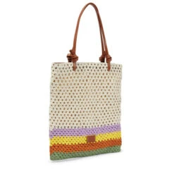 Staud Porte Logo Crochet Tote Bag -REBECCA VALLANCE Sales unnamed file 18