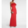 Rebecca Vallance Scarlett Feather-trimmed Strapless Gown -REBECCA VALLANCE Sales unnamed file 181