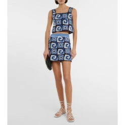 Staud Psychedelic Cotton Crochet Top