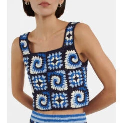 Staud Psychedelic Cotton Crochet Top -REBECCA VALLANCE Sales unnamed file 188