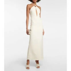 Staud Abigail Crêpe Maxi Dress