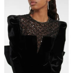 Rebecca Vallance Onyx Velvet Minidress -REBECCA VALLANCE Sales unnamed file 205