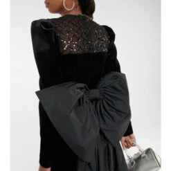 Rebecca Vallance Onyx Velvet Minidress -REBECCA VALLANCE Sales unnamed file 206