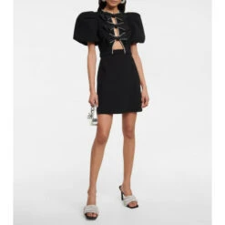 Rebecca Vallance Katie Bow-trimmed Minidress