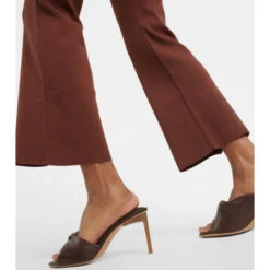 Staud Estella Ribbed-knit Flared Pants -REBECCA VALLANCE Sales unnamed file 260