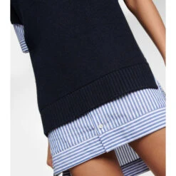 Staud Bridget Wool Sweater Shirt Dress -REBECCA VALLANCE Sales unnamed file 276