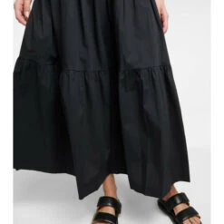 Staud Sea Tiered Cotton Poplin Midi Skirt 9 Staud Sea Tiered Cotton Poplin Midi Skirt -REBECCA VALLANCE Sales unnamed file 285