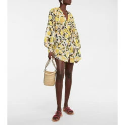 Rebecca Vallance Amarilla Printed Cotton Kaftan