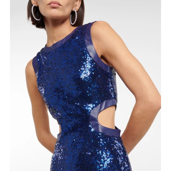 Staud Sequined Cutout Maxi Dress 5 Staud Sequined Cutout Maxi Dress - Image 3