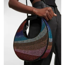 Staud Moon Mini Embellished Crossbody Bag