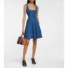 Staud Mini Wells Denim Minidress 1 Staud Mini Wells Denim Minidress -REBECCA VALLANCE Sales unnamed file 399