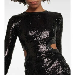 Staud Dolce Sequined Nylon Minidress -REBECCA VALLANCE Sales unnamed file 408