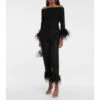 Rebecca Vallance Feather-trimmed Off-the-shoulder Top -REBECCA VALLANCE Sales unnamed file 409