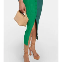 Staud Shoko Colorblocked Ribbed-knit Midi Dress 9 Staud Shoko Colorblocked Ribbed-knit Midi Dress -REBECCA VALLANCE Sales unnamed file 415