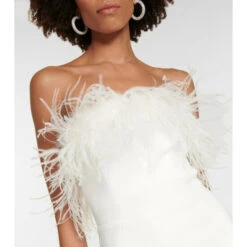 Rebecca Vallance Bridal Grace Feather-trimmed Gown -REBECCA VALLANCE Sales unnamed file 418