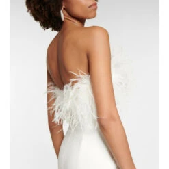 Rebecca Vallance Bridal Grace Feather-trimmed Gown -REBECCA VALLANCE Sales unnamed file 420