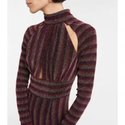 Rebecca Vallance Aisha Striped Cutout Gown -REBECCA VALLANCE Sales unnamed file 447