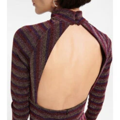 Rebecca Vallance Aisha Striped Cutout Gown -REBECCA VALLANCE Sales unnamed file 451