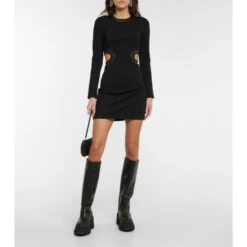 Staud Dolce Cutout Ponte Jersey Minidress