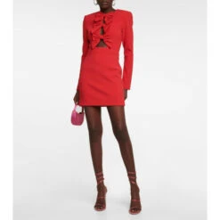 Rebecca Vallance Scarlett Bow-detail Minidress