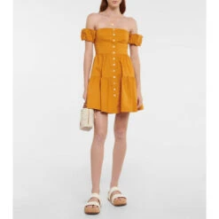 Staud Elio Cotton Poplin Minidress