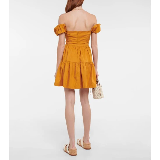 Staud Elio Cotton Poplin Minidress 4 Staud Elio Cotton Poplin Minidress - Image 2