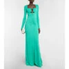 Rebecca Vallance Riccardo Cutout Ruched Jersey Gown