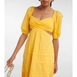 Staud Carina Cotton Poplin Midi Dress -REBECCA VALLANCE Sales unnamed file 572