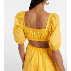 Staud Carina Cotton Poplin Midi Dress -REBECCA VALLANCE Sales unnamed file 574