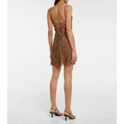 Staud Mini Bellamy Leopard-print Minidress -REBECCA VALLANCE Sales unnamed file 576