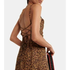 Staud Mini Bellamy Leopard-print Minidress -REBECCA VALLANCE Sales unnamed file 580