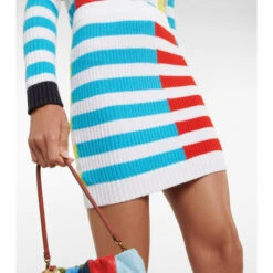 Staud Saltwater Striped Cotton-blend Miniskirt -REBECCA VALLANCE Sales unnamed file 585