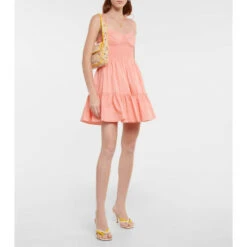 Staud Landry Cotton Poplin Minidress