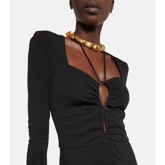 Rebecca Vallance Riccardo Cutout Ruched Jersey Gown 5 Rebecca Vallance Riccardo Cutout Ruched Jersey Gown - Image 3