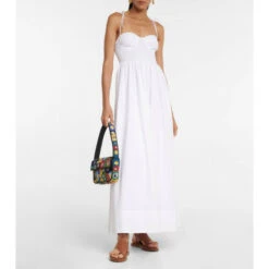 Staud Landry Cotton Midi Dress