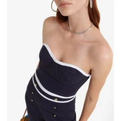 Staud Elaine Rayon-blend Bandeau Top 7 Staud Elaine Rayon-blend Bandeau Top -REBECCA VALLANCE Sales unnamed file 679