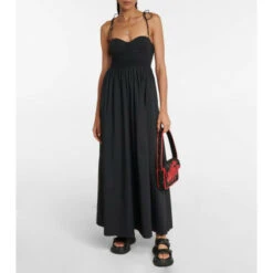 Staud Landry Cotton Midi Dress