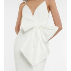 Rebecca Vallance Bridal Genevieve Bow-trimmed Crêpe Gown -REBECCA VALLANCE Sales unnamed file 691