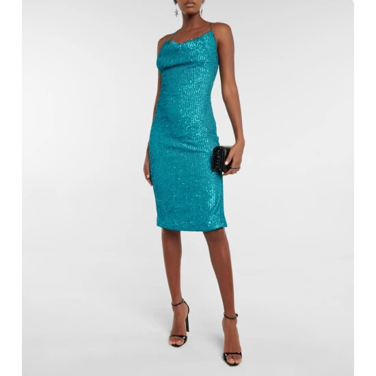 Rebecca Vallance Missing Hours Sequin Midi Dress 3 Rebecca Vallance Missing Hours Sequin Midi Dress